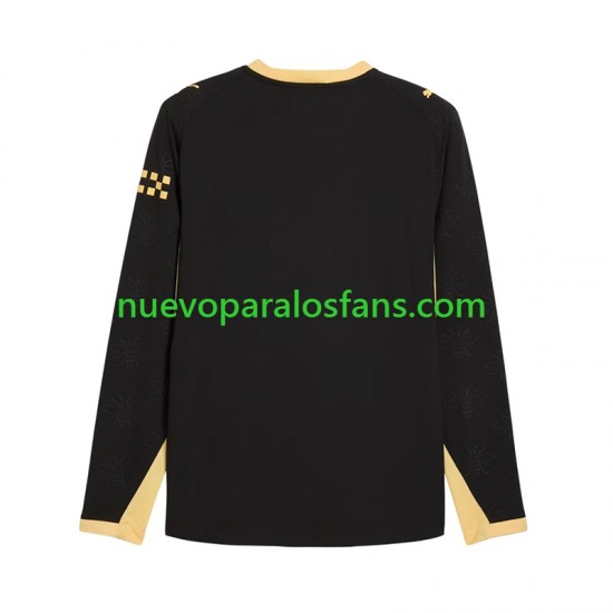Camiseta de Fútbol Manchester City Hombre Exterior 2026-2027 Manga Larga