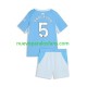 Camiseta de Fútbol Manchester City Elliot Anderson 5 Niño Casa 2026-2027 Manga Corta