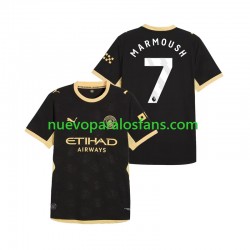 Camiseta de Fútbol Manchester City Omar Marmoush 7 Hombre Exterior 2026-2027 Manga Corta