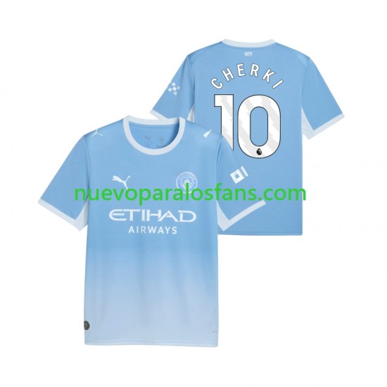 Camiseta de Fútbol Manchester City Rayan Cherki 10 Hombre Casa 2026-2027 Manga Corta