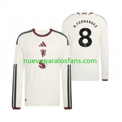 Camiseta de Fútbol Manchester United Bruno Fernandes 8 Hombre Tercera 2026-2027 Manga Larga