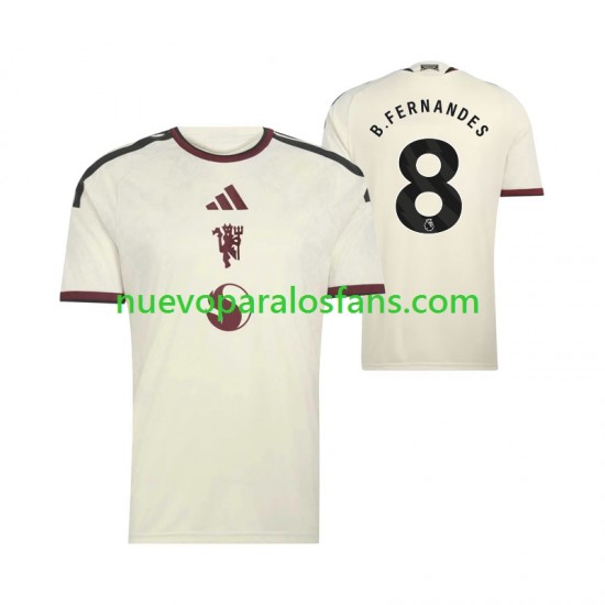 Camiseta de Fútbol Manchester United Bruno Fernandes 8 Hombre Tercera 2026-2027 Manga Corta