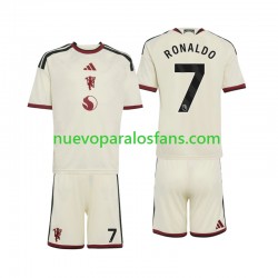 Camiseta de Fútbol Manchester United Cristiano Ronaldo 7 Niño Tercera 2026-2027 Manga Corta