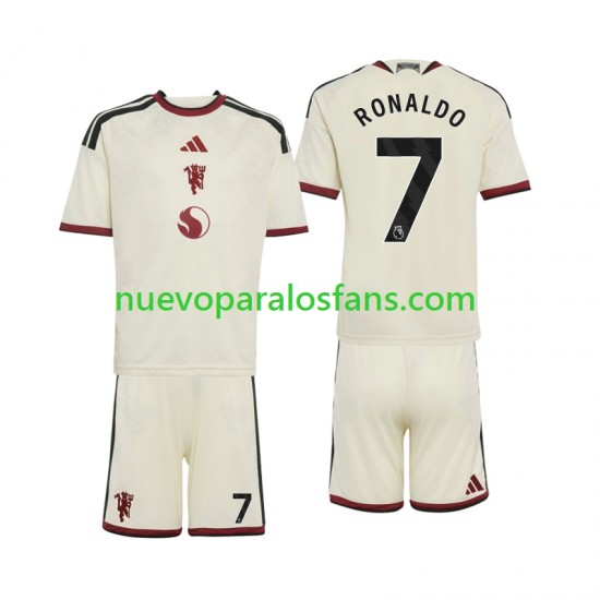 Camiseta de Fútbol Manchester United Cristiano Ronaldo 7 Niño Tercera 2026-2027 Manga Corta