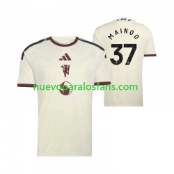 Camiseta de Fútbol Manchester United Kobbie Mainoo 37 Hombre Tercera 2026-2027 Manga Corta