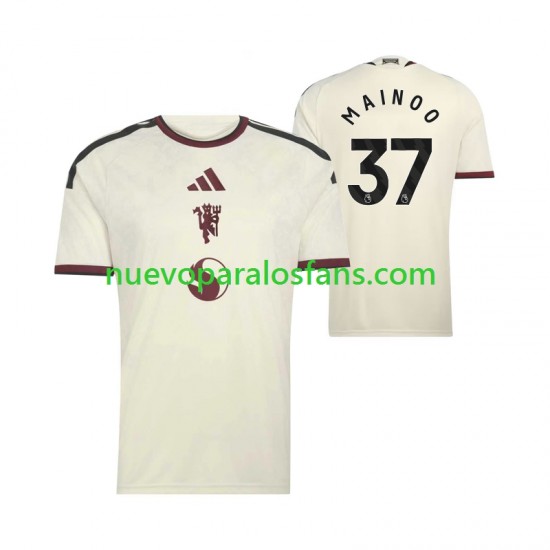 Camiseta de Fútbol Manchester United Kobbie Mainoo 37 Hombre Tercera 2026-2027 Manga Corta