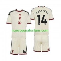 Camiseta de Fútbol Manchester United Marcus Rashford 14 Niño Tercera 2026-2027 Manga Corta
