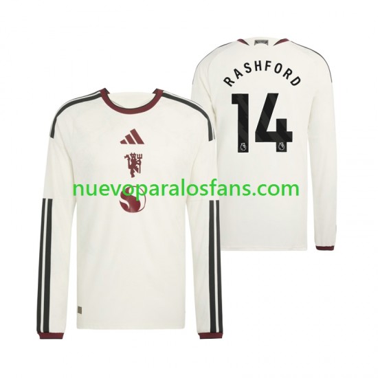 Camiseta de Fútbol Manchester United Marcus Rashford 14 Hombre Tercera 2026-2027 Manga Larga