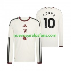Camiseta de Fútbol Manchester United Matheus Cunha 10 Hombre Tercera 2026-2027 Manga Larga