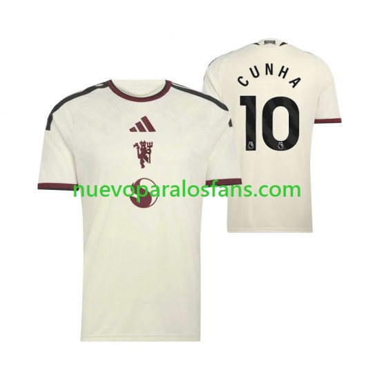 Camiseta de Fútbol Manchester United Matheus Cunha 10 Hombre Tercera 2026-2027 Manga Corta