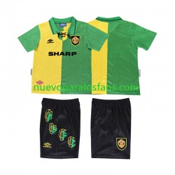 Camiseta de Fútbol Manchester United 1992 Retro Niño Tercera 1994 Manga Corta