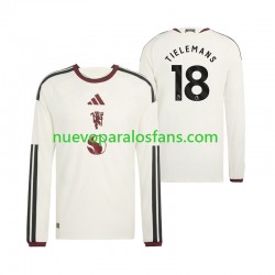 Camiseta de Fútbol Manchester United Youri Tielemans 18 Hombre Tercera 2026-2027 Manga Larga