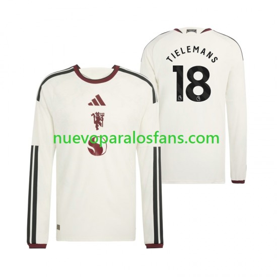 Camiseta de Fútbol Manchester United Youri Tielemans 18 Hombre Tercera 2026-2027 Manga Larga