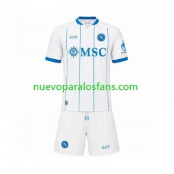 Camiseta de Fútbol Napoli Niño Exterior 2026-2027 Manga Corta