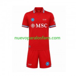 Camiseta de Fútbol Napoli Niño Tercera 2026-2027 Manga Corta