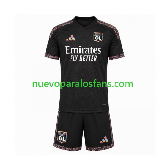Camiseta de Fútbol Olympique de Lyon Niño Tercera 2026-2027 Manga Corta