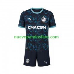 Camiseta de Fútbol Olympique de Marsella Niño Exterior 2026-2027 Manga Corta