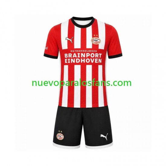 Camiseta de Fútbol PSV Eindhoven Niño Casa 2026-2027 Manga Corta