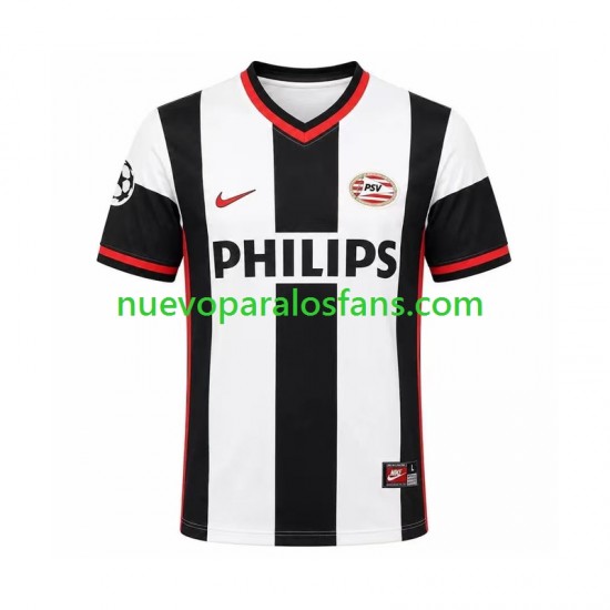 Camiseta de Fútbol PSV Eindhoven Retro Hombre Exterior 1998 Manga Corta
