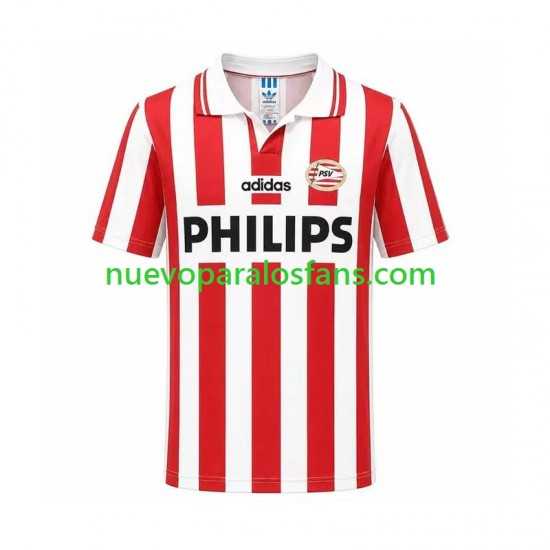 Camiseta de Fútbol PSV Eindhoven Retro Hombre Casa 1994 Manga Corta