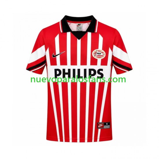 Camiseta de Fútbol PSV Eindhoven 1997 Retro Hombre Casa Manga Corta