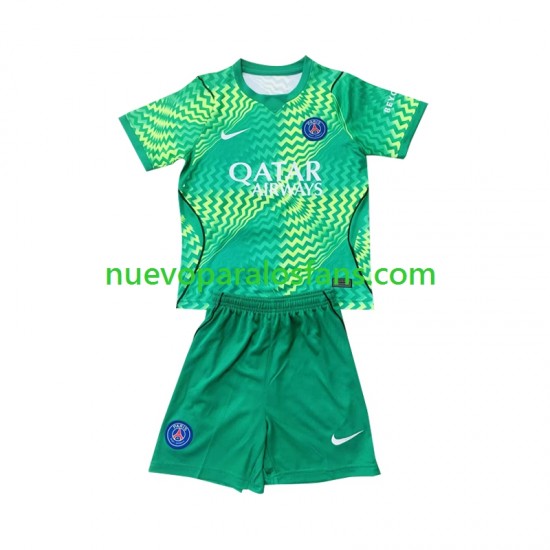Camiseta de Fútbol Paris Saint-Germain Portero Niño Exterior 2026-2027 Manga Corta