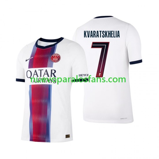 Camiseta de Fútbol Paris Saint-Germain Khvicha Kvaratskhelia 7 Hombre Exterior 2026-2027 Manga Corta