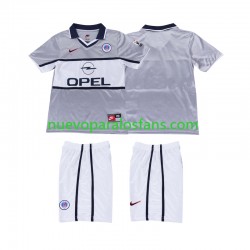 Camiseta de Fútbol Paris Saint-Germain 2000 2001 Retro Niño Exterior Manga Corta