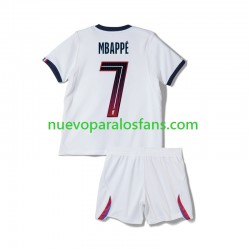 Camiseta de Fútbol Paris Saint-Germain Mbappé Kylian 7 Niño Exterior 2026-2027 Manga Corta