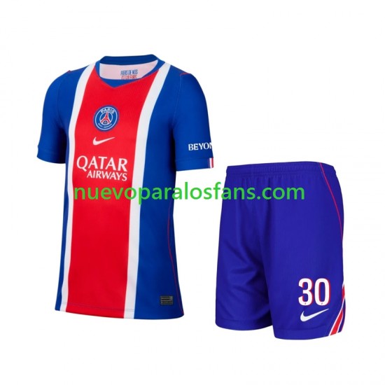 Camiseta de Fútbol Paris Saint-Germain Lionel Messi 30 Niño Casa 2026-2027 Manga Corta