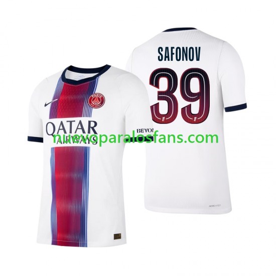 Camiseta de Fútbol Paris Saint-Germain Matvey Safonov 39 Hombre Exterior 2026-2027 Manga Corta