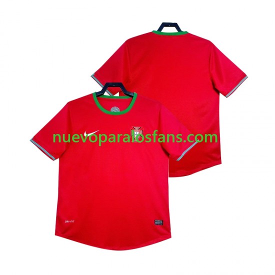 Camiseta de Fútbol Portugal 2012 Retro Hombre Casa Manga Corta