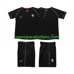 Camiseta de Fútbol Portugal Retro Niño Exterior 2006 Manga Corta