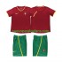 Camiseta de Fútbol Portugal Retro Niño Casa 2002 Manga Corta