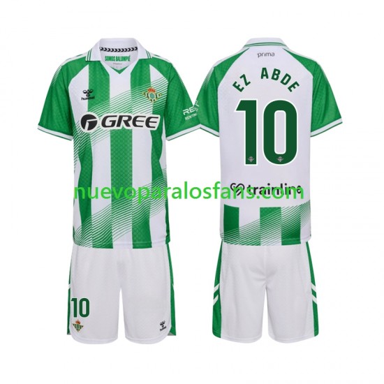 Camiseta de Fútbol Real Betis Ez Abde 10 Niño Casa 2026-2027 Manga Corta