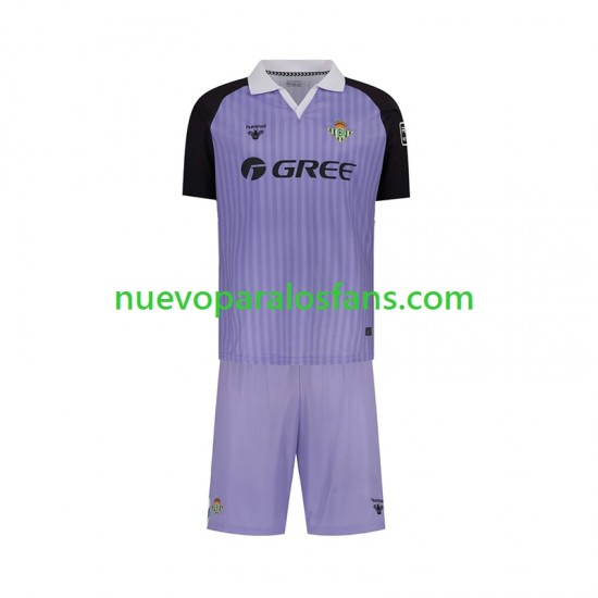 Camiseta de Fútbol Real Betis Portero Retro Niño Casa 2025-2026 Manga Corta