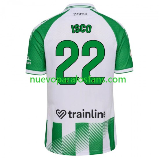 Camiseta de Fútbol Real Betis Isco 22 Hombre Casa 2026-2027 Manga Corta