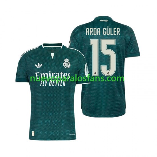 Camiseta de Fútbol Real Madrid Arda Guler 15 Hombre Exterior 2026-2027 Manga Corta