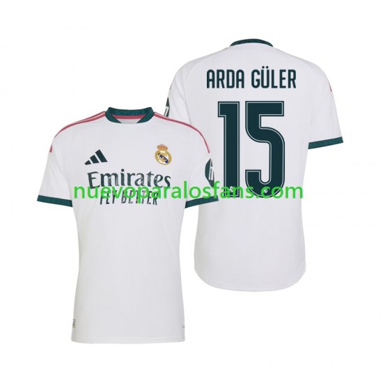 Camiseta de Fútbol Real Madrid Arda Guler 15 Hombre Casa 2026-2027 Manga Corta