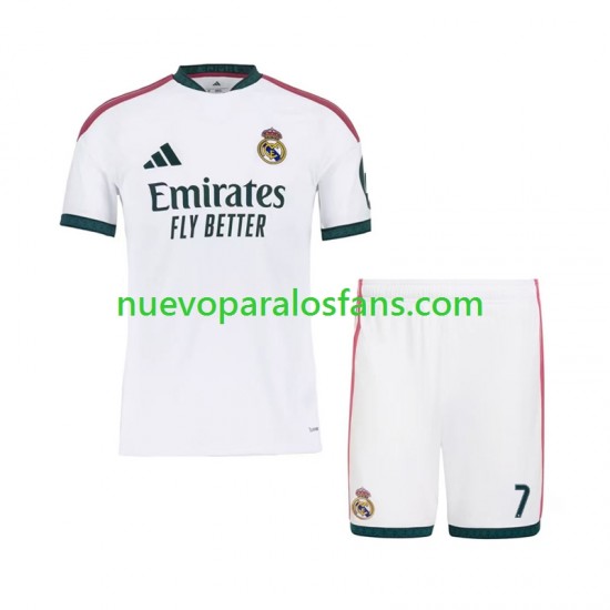 Camiseta de Fútbol Real Madrid Cristiano Ronaldo 7 Niño Casa 2026-2027 Manga Corta