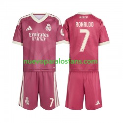 Camiseta de Fútbol Real Madrid Cristiano Ronaldo 7 Niño Tercera 2026-2027 Manga Corta