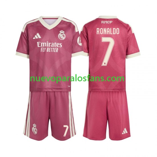 Camiseta de Fútbol Real Madrid Cristiano Ronaldo 7 Niño Tercera 2026-2027 Manga Corta