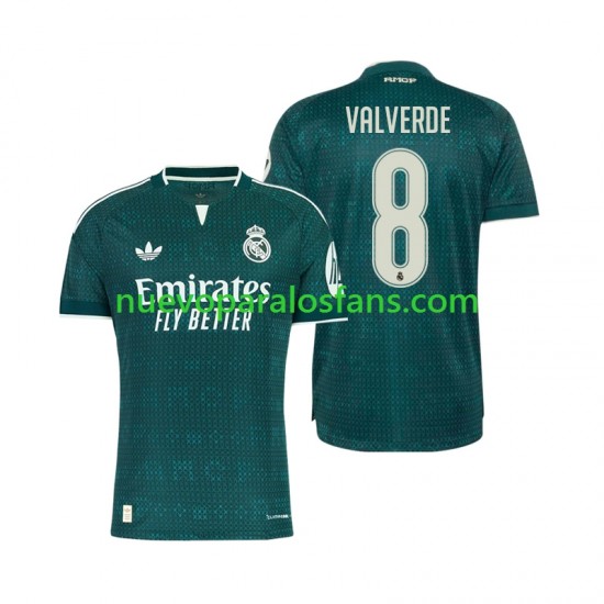 Camiseta de Fútbol Real Madrid Federico Valverde 8 Hombre Exterior 2026-2027 Manga Corta