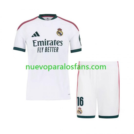 Camiseta de Fútbol Real Madrid Ibrahima Konate 16 Niño Casa 2026-2027 Manga Corta