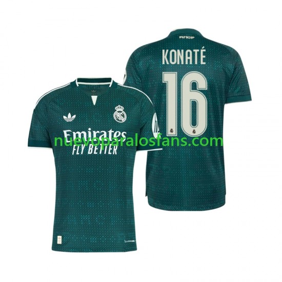 Camiseta de Fútbol Real Madrid Ibrahima Konate 16 Hombre Exterior 2026-2027 Manga Corta