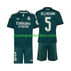 Camiseta de Fútbol Real Madrid Jude Bellingham 5 Niño Exterior 2026-2027 Manga Corta