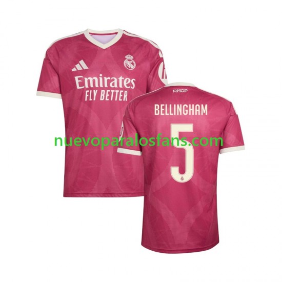 Camiseta de Fútbol Real Madrid Jude Bellingham 5 Hombre Tercera 2026-2027 Manga Corta