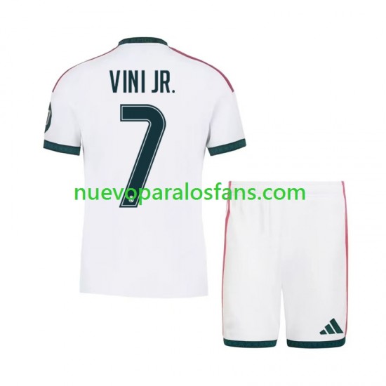 Camiseta de Fútbol Real Madrid Vinicius Junior 7 Niño Casa 2026-2027 Manga Corta