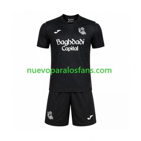 Camiseta de Fútbol Real Sociedad Niño Exterior 2026-2027 Manga Corta