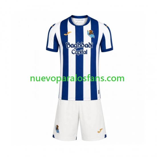 Camiseta de Fútbol Real Sociedad Niño Casa 2026-2027 Manga Corta